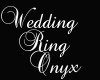 ~Ivy~ Onyx Wedding ring