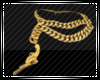 Female Gold Gun Chain