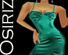 ::0zi:: Green Silk Dress