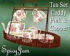 Antq Tea Set Caddy Pink