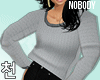 ! Loose Grey Sweater