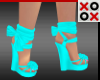 Aqua Wedge Heels