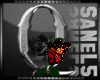 Silver Rose Letter Q
