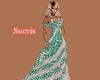 LONG GREEN DRESS