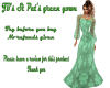 JB's St Pat's green gown