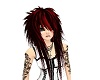 EMO Black & Red Hair