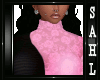 LS~RLL BLK/PINK LACE
