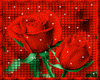 Glittering Red Roses
