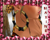$M$ Leopard Earrings
