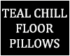 Teal Floor Pillows