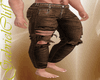 Brown Ripped Pants
