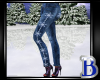 Blue Snowflake Jeans