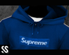 S! BLUE SUPREME HOODIE