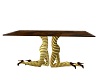 gold&brwn table