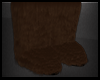 Dk Brwn Fur Boots