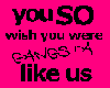 Gangsta Sticker Pink FX