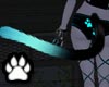 Black Teal Cat Tail