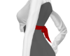 Wht&Red Button Up
