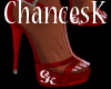 Red CK Signature Shoes