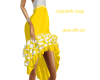 yellow ruffle skirt