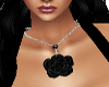 ~Black Rose Necklace~