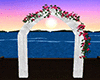 Silver Rose Wedding Arch