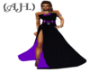 (A.H.) Blk Purple Gown