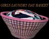 Girls Laundry Day Basket