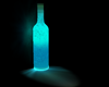 bottle lamp blue