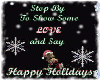 Happy holidays to all