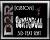 [D2R]'CARI' 3D TEXT SEAT