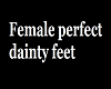 Js perfect female feet