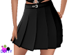 black pleated skirt