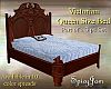 Antq Victorian Bed LtBlu
