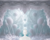 Frozen winter background