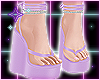 Lilac Wedge Sandals