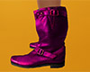 Hot Pink Biker Boots 2 F