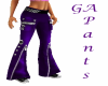 Purple Zippered Pants 