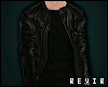 R║Black Leather Jacket