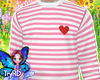 🦋 Heart sweater pink
