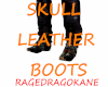 SKULL LEATHER BOOTS