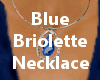 Blue Briolette Necklace