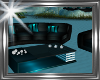 ! black teal couch set,