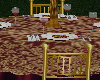 wine/burg gold rec table