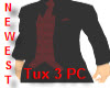  Tux Black n Red 3 pc