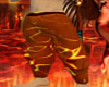 orange flame pants