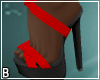 Devil Bow Heels Socks
