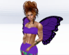Purple butterfly wings