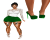 (DD) mia green heels