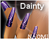Dainty Purple Moon Nails